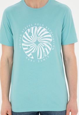 Erkek Regular Fit Bisiklet Yaka Mint Tişört - 50282009041