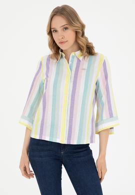 Kadın Mint Uzun Kollu Gömlek - 50283437006