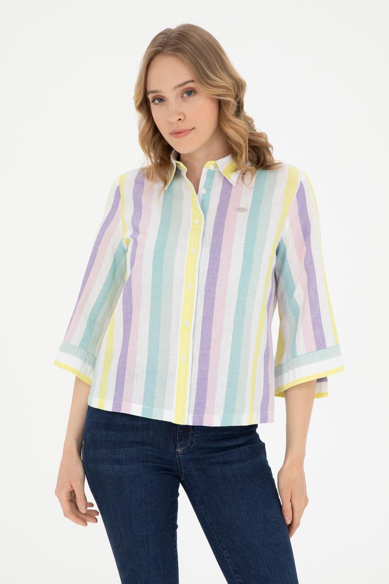 Kadın Mint Uzun Kollu Gömlek