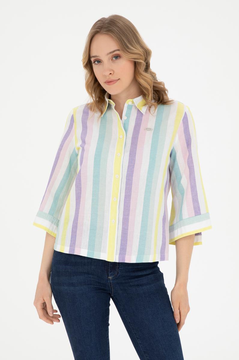 Kadın Mint Uzun Kollu Gömlek