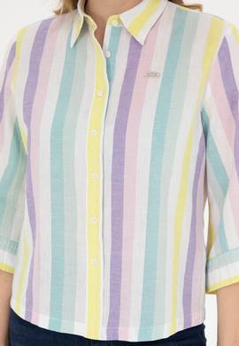 Kadın Mint Uzun Kollu Gömlek - 50283437006