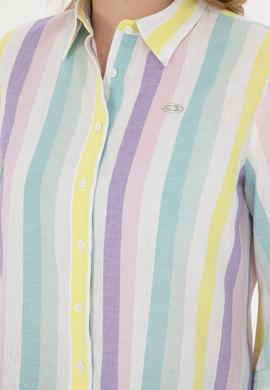 Kadın Mint Uzun Kollu Gömlek - 50283437006