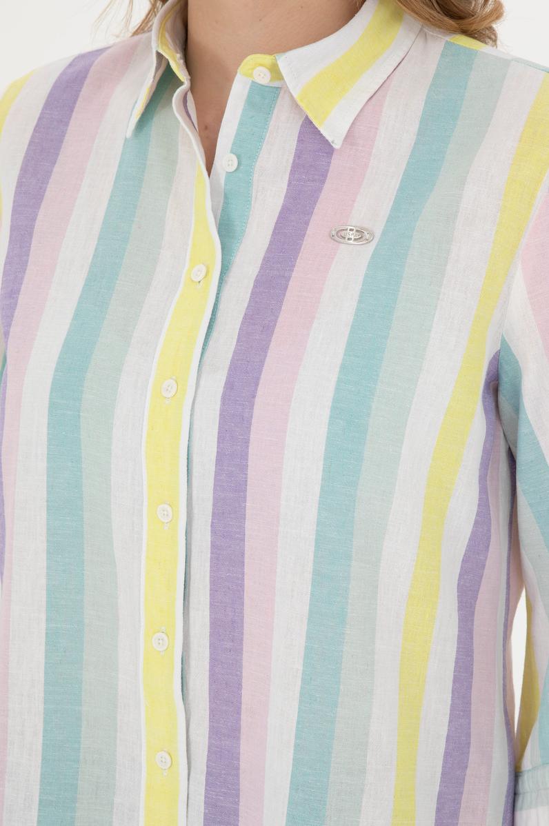 Kadın Mint Uzun Kollu Gömlek