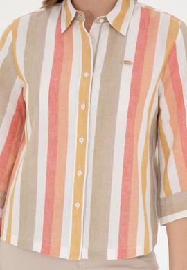 Kadın Pudra Uzun Kollu Gömlek - 50283437014