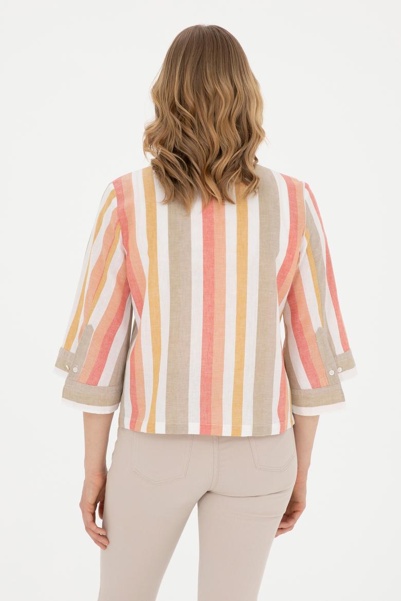 Kadın Pudra Uzun Kollu Gömlek - 50283437014