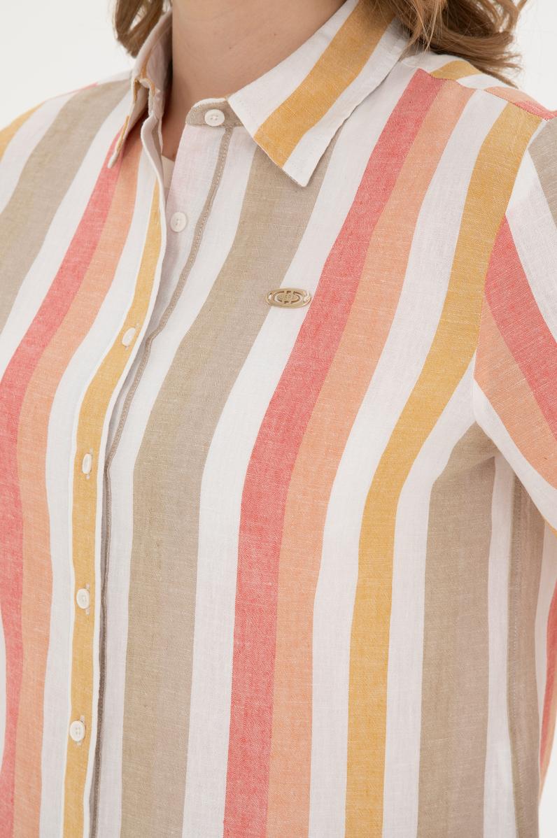 Kadın Pudra Uzun Kollu Gömlek