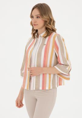 Kadın Pudra Uzun Kollu Gömlek - 50283437014