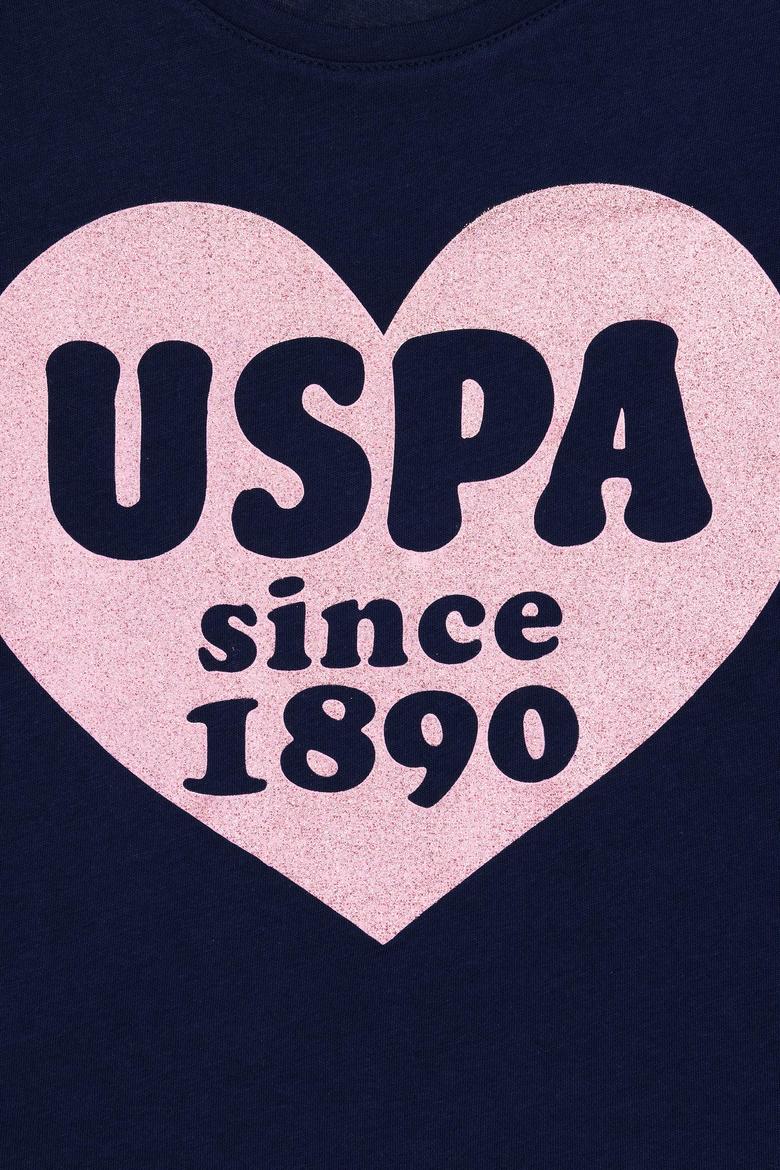 Kız Çocuk Lacivert Bisiklet Yaka Tişört - 50288442023