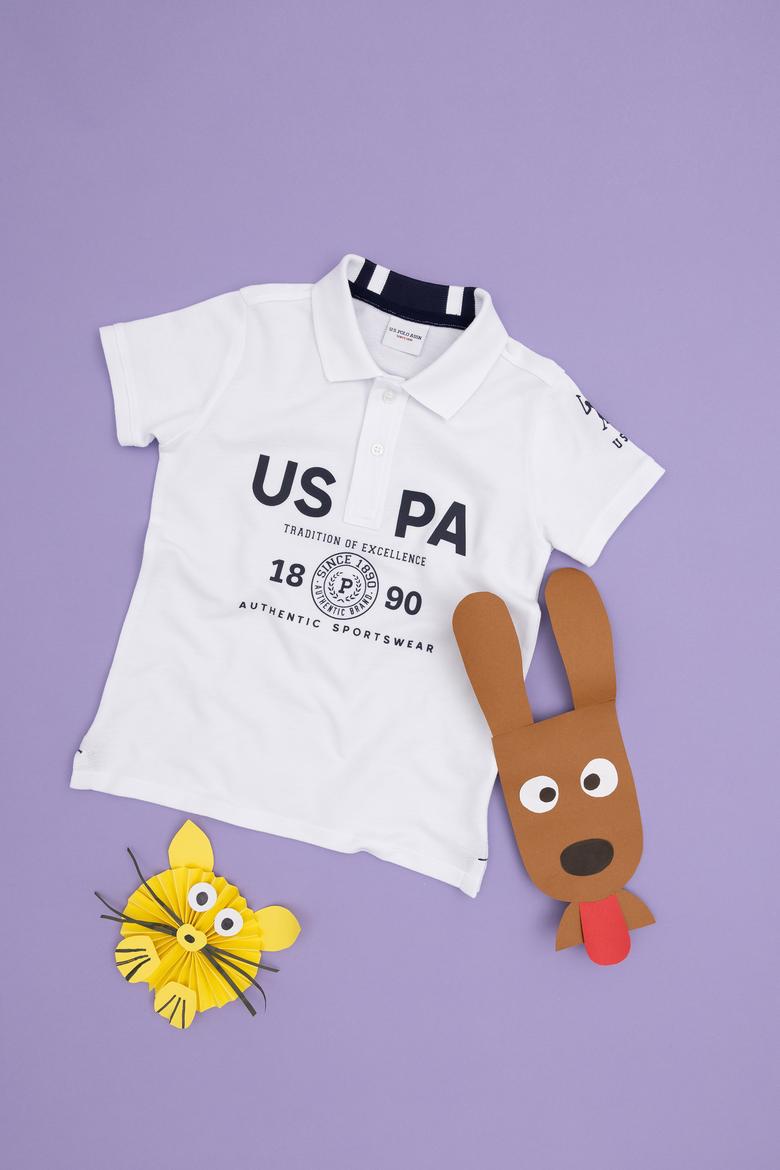 Erkek Çocuk Beyaz Polo Yaka Tişört - 50281550007