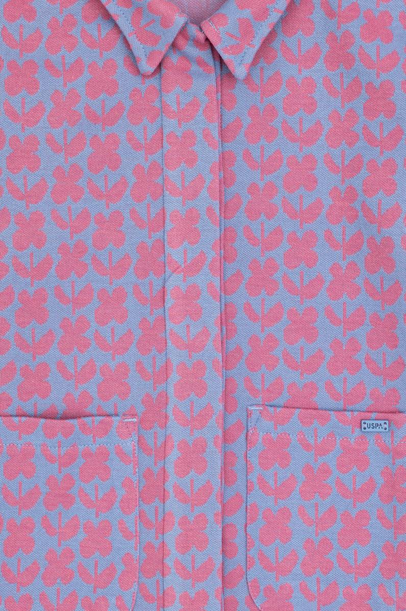 Kız Çocuk Koyu Mavi Polo Yaka Sweatshirt