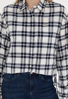 Kadın Lacivert Uzun Kollu Gömlek - 50283443013