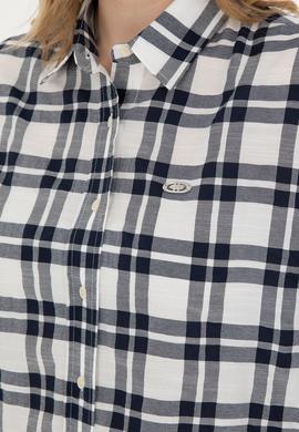 Kadın Lacivert Uzun Kollu Gömlek - 50283443013