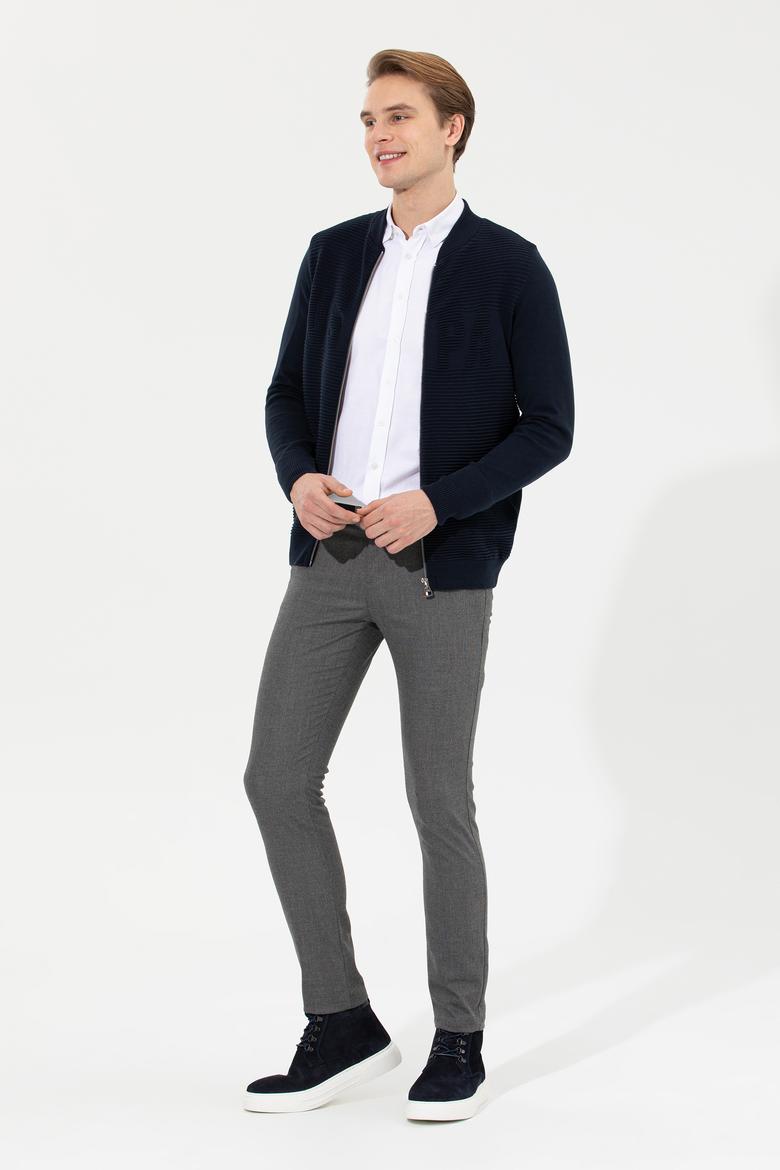 Erkek Gri Kanvas Pantolon - 50256596008