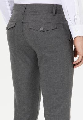 Erkek Gri Kanvas Pantolon - 50256596008