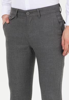 Erkek Gri Kanvas Pantolon - 50256596008