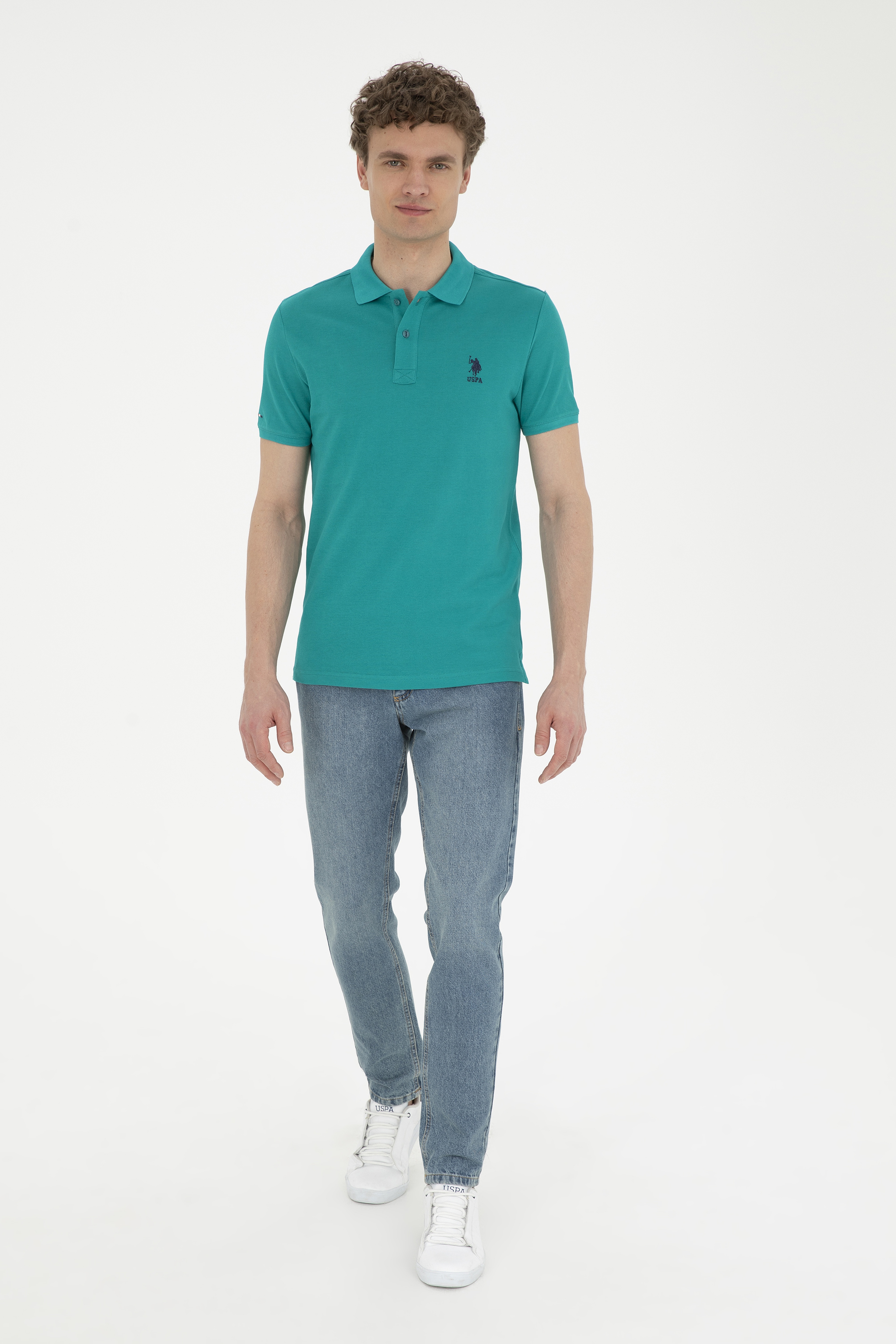 Erkek Mint Basic Tişört - Image 4