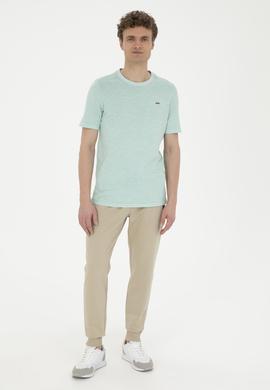 Erkek Su Yeşili Basic Tişört - 50263476122