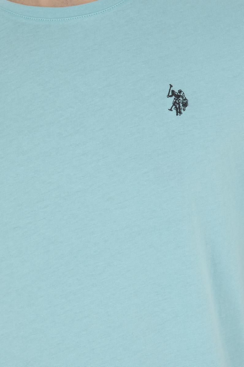 Erkek Regular Fit Bisiklet Yaka Mint Basic Tişört