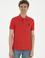 Erkek Slim Fit Polo Yaka Kırmızı Basic Tişört