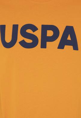 Erkek Regular Fit Bisiklet Yaka Turuncu Basic Tişört - 50279620098