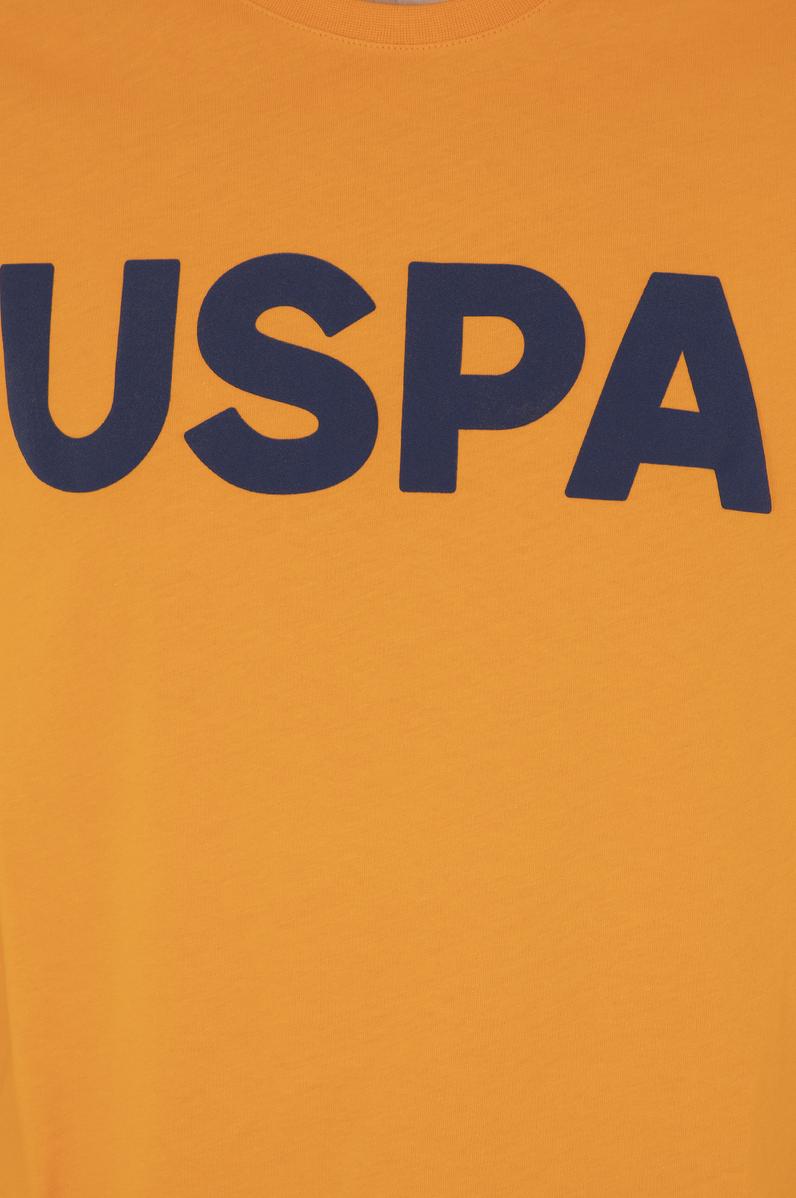 Erkek Regular Fit Bisiklet Yaka Turuncu Basic Tişört