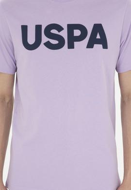 Erkek Regular Fit Bisiklet Yaka Lila Basic Tişört - 50279620258