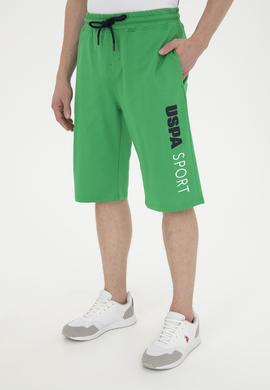 Erkek Yeşil Örme Şort - 50282011048