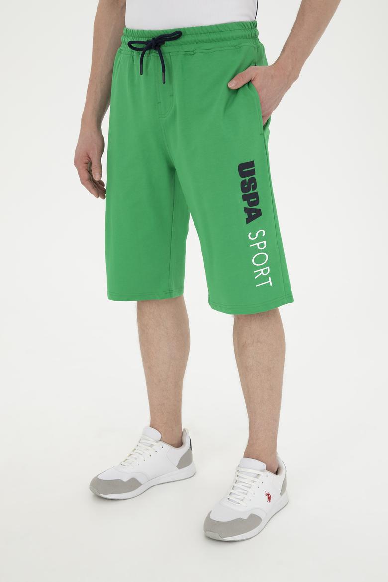 Erkek Yeşil Örme Şort - 50282011048