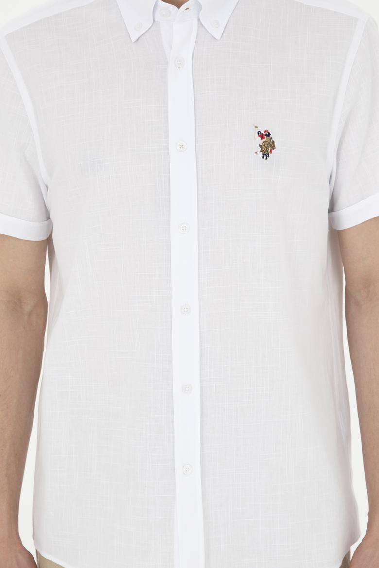 Erkek Beyaz Kısa Kollu Gömlek - 50282582007