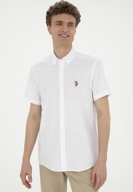 Erkek Beyaz Kısa Kollu Gömlek - 50282582007