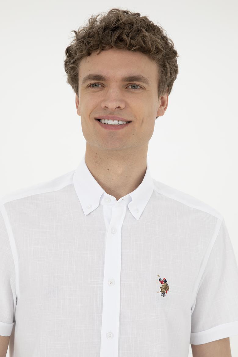 Erkek Beyaz Kısa Kollu Gömlek - 50282582007