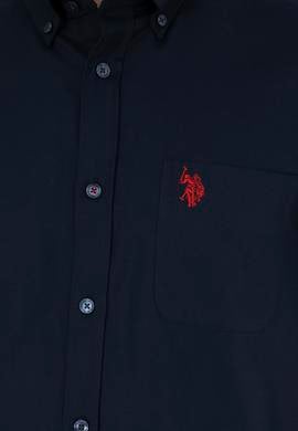 Erkek Lacivert Kısa Kollu Gömlek - 50282612025