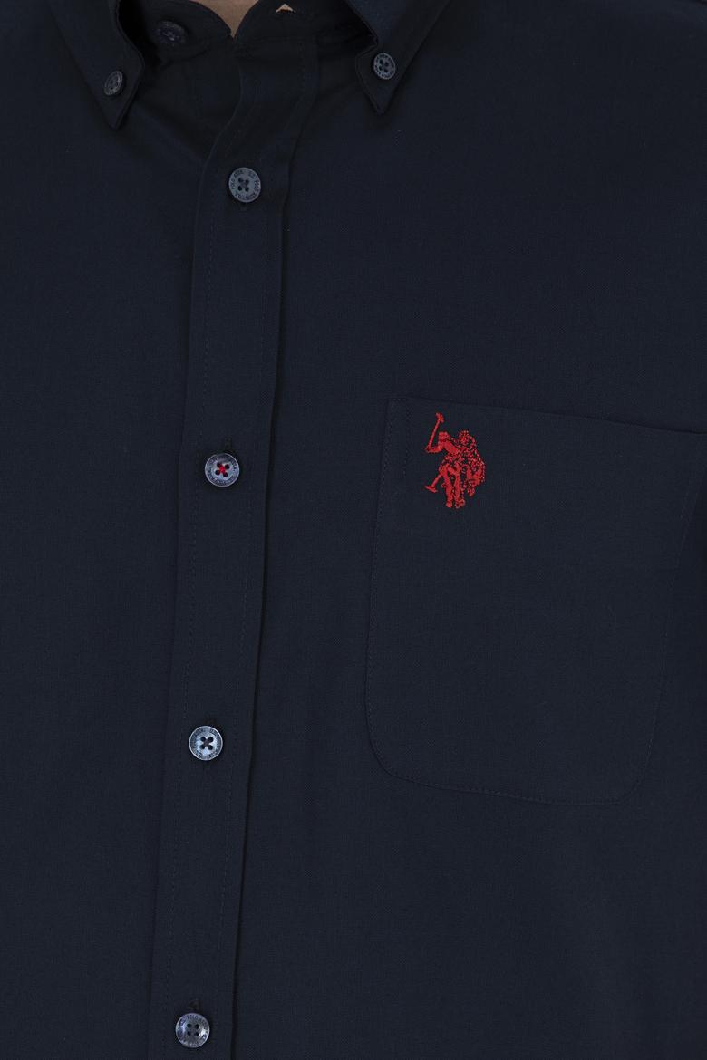 Erkek Lacivert Kısa Kollu Gömlek - 50282612025