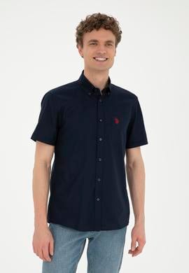 Erkek Lacivert Kısa Kollu Gömlek - 50282612025