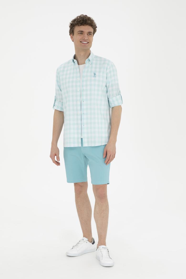 Erkek Mint Uzun Kollu Gömlek - 50282803006