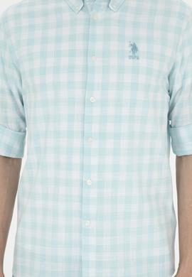 Erkek Mint Uzun Kollu Gömlek - 50282803006