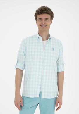 Erkek Mint Uzun Kollu Gömlek - 50282803006