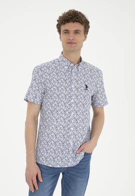 Erkek Lacivert Kısa Kollu Gömlek - 50282880012