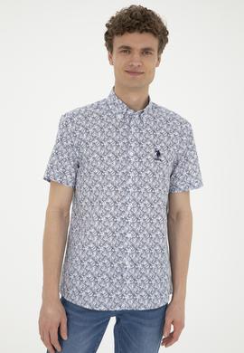 Erkek Lacivert Kısa Kollu Gömlek - 50282880012