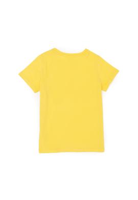 Kız Çocuk Sarı Bisiklet Yaka Basic Tişört - 50283360082