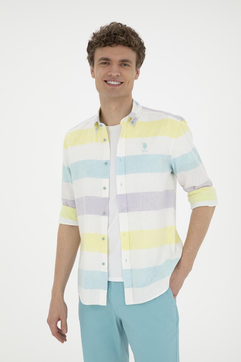 Erkek Mint Uzun Kollu Gömlek - 50283667019