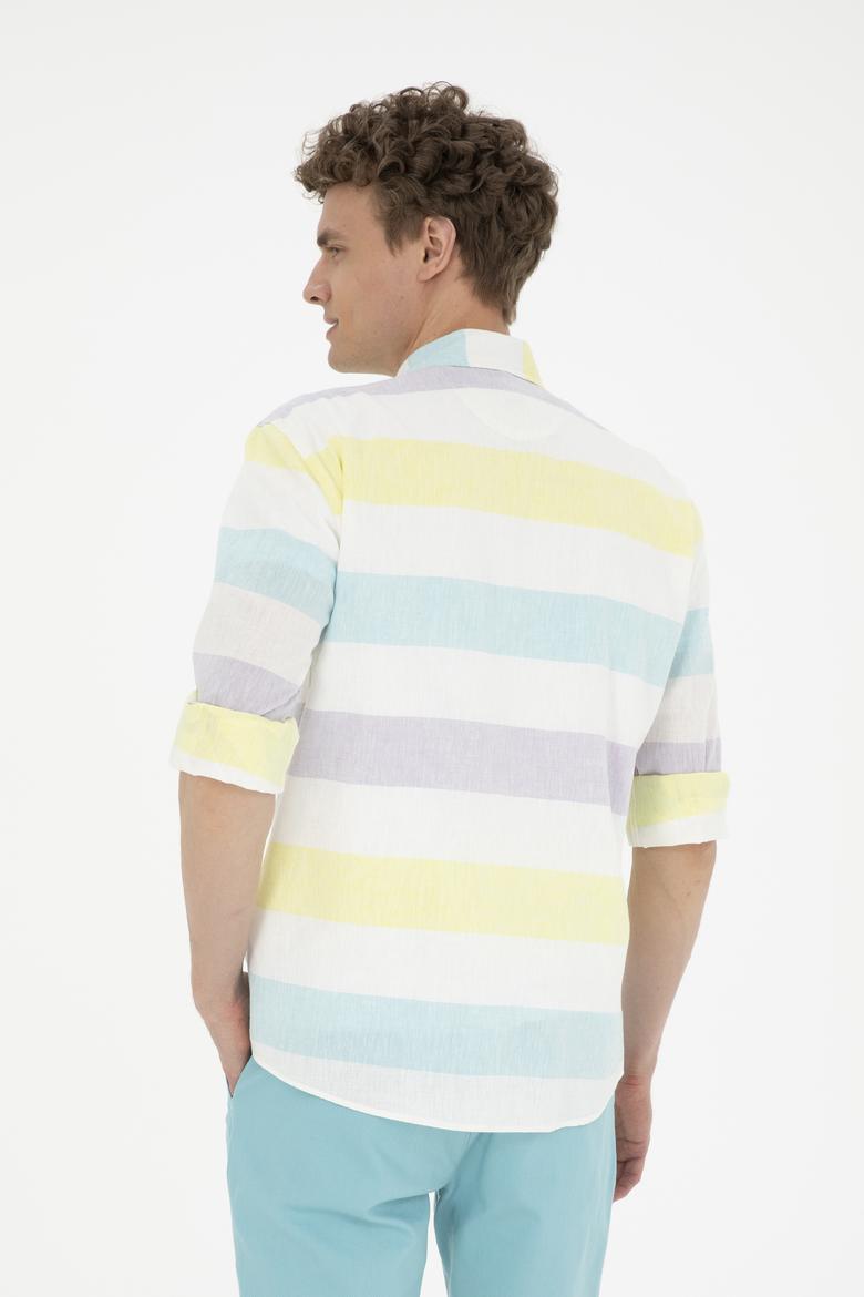 Erkek Mint Uzun Kollu Gömlek - 50283667019