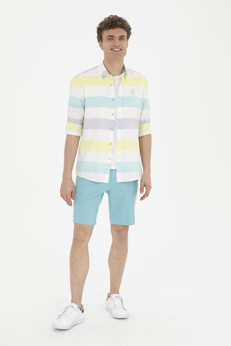 Erkek Mint Dokuma Şort - 50283928155