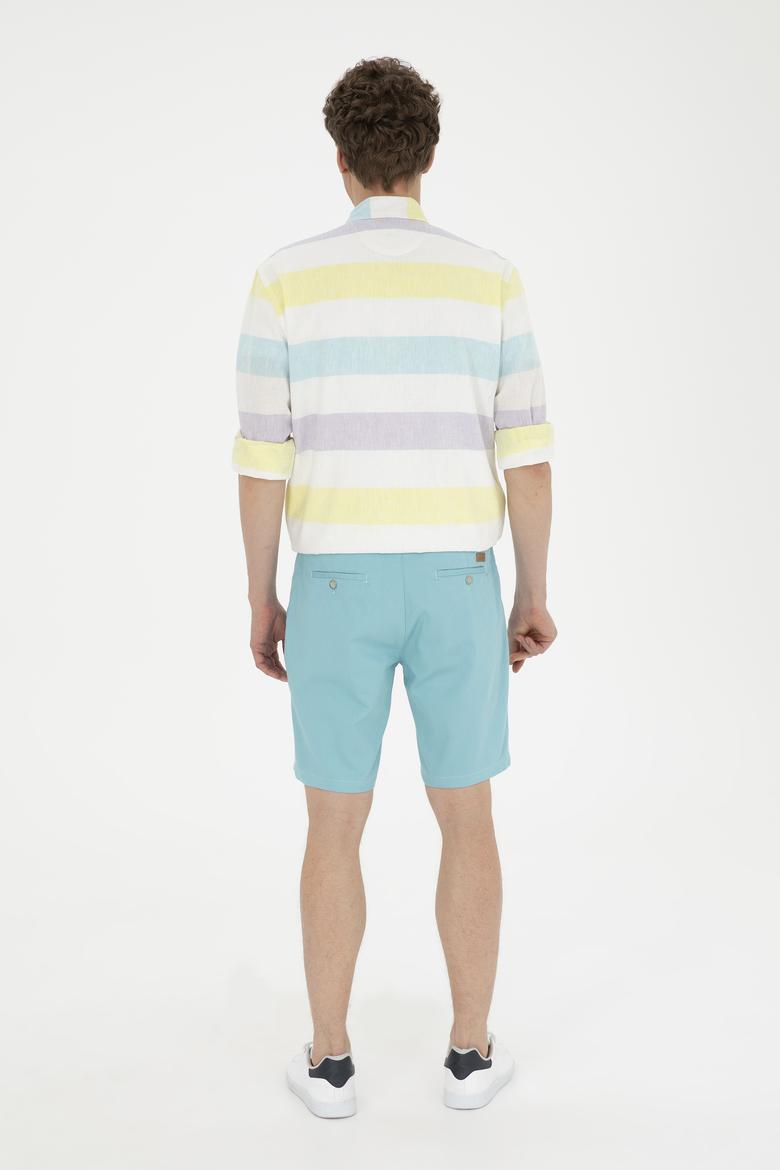 Erkek Mint Dokuma Şort - 50283928155