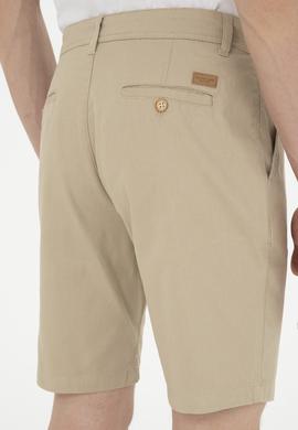 Erkek Açık Haki Dokuma Şort - 50283928174