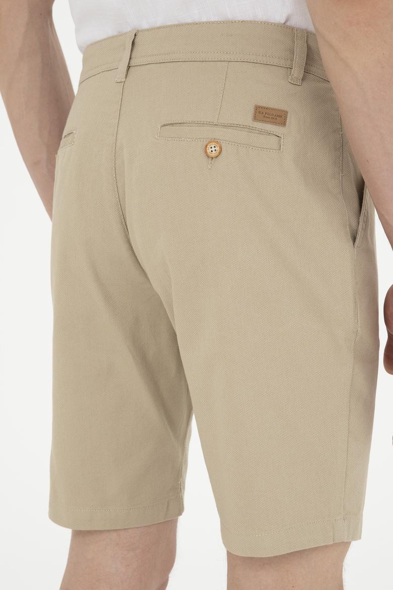 Erkek Açık Haki Dokuma Şort - 50283928174