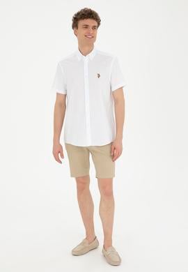 Erkek Açık Haki Dokuma Şort - 50283928174