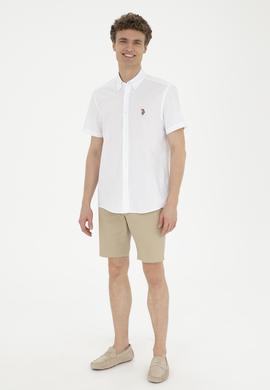 Erkek Açık Haki Dokuma Şort - 50283928174