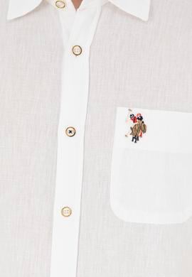 Erkek Beyaz Kısa Kollu Gömlek - 50284296008