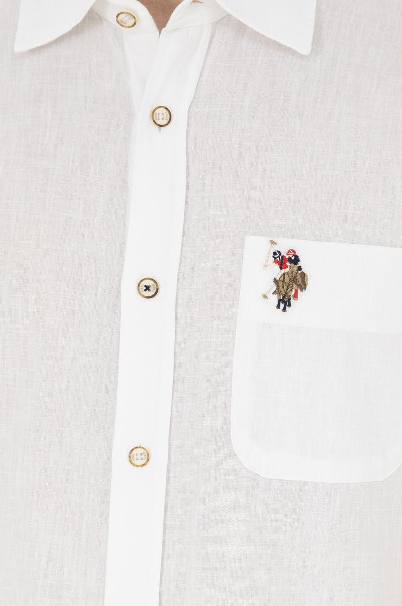 Erkek Beyaz Kısa Kollu Gömlek